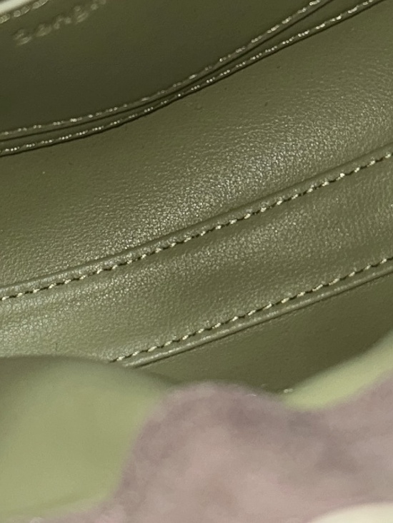 Songmont Luna Leather Crossbody Strap Mint Green Purse Bag - Picture 13 of 15